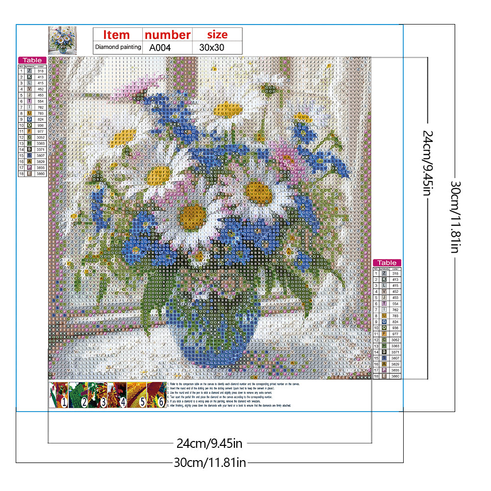Diamond Painting - Full Round - Daisy (30*30CM)