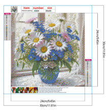 Load image into Gallery viewer, Diamond Painting - Full Round - Daisy (30*30CM)
