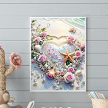 Load image into Gallery viewer, Diamond Painting - Full Round - Rose Starfish Heart (30*40CM)
