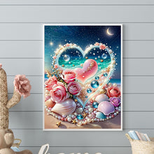 Load image into Gallery viewer, Diamond Painting - Full Round - Rose Pearl Heart (30*40CM)
