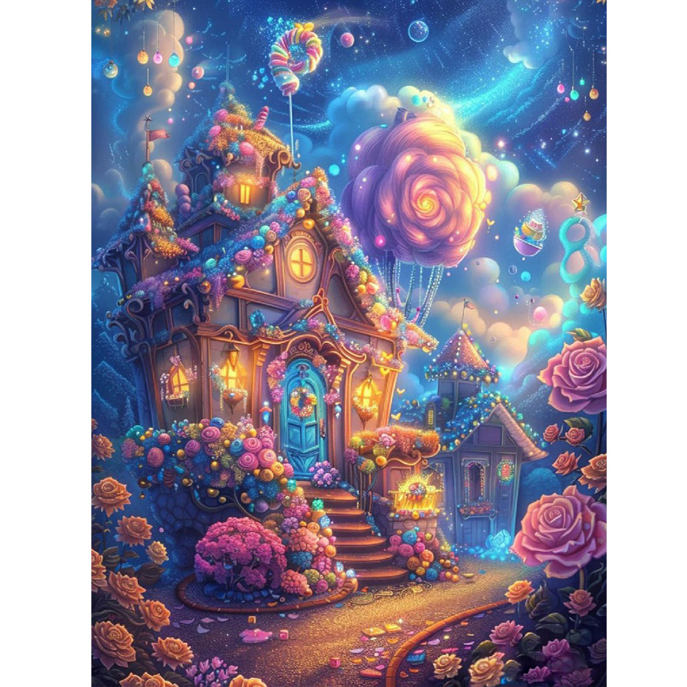 Diamond Painting - Full Round - Marshmallow House (30*40CM)