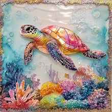 Load image into Gallery viewer, Diamond Painting - Full Round - Sea Turtle (40*40CM)
