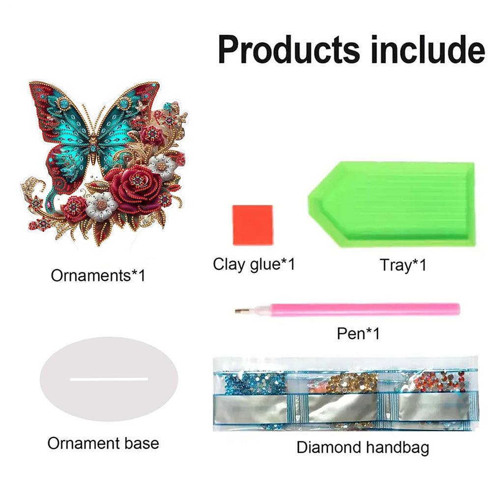 Acrylic Special Shaped Beautiful Pattern 5D DIY Diamond Art Tabletop Decorations
