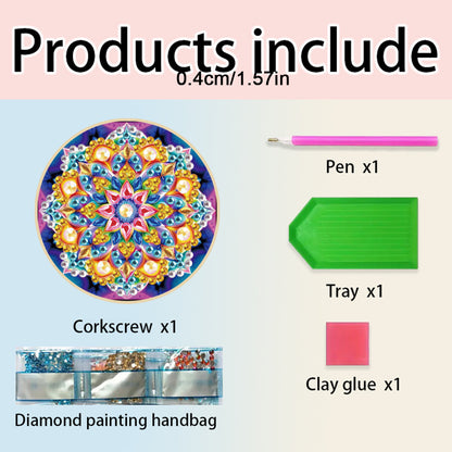 Wooden PET Animals 5D DIY Diamond Art Magnets Bottle Opener Crafts for Beginners