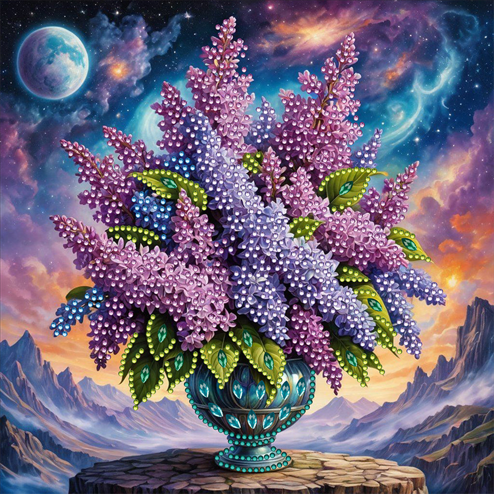 Diamond Painting - Partial Special Shaped - Lavender (30*30CM)