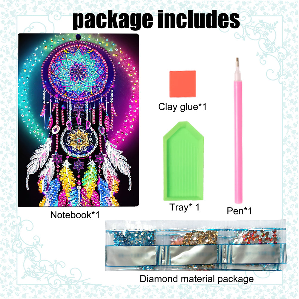 50 Pages A5 Special Shaped 5D Diamond Drawing Book Art Birthdays Gifts for Teens