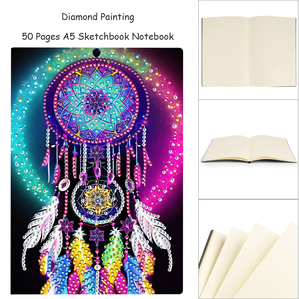 50 Pages A5 Special Shaped 5D Diamond Drawing Book Art Birthdays Gifts for Teens