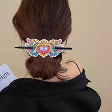 Load image into Gallery viewer, PU Diamond Painting Hairpin Bow Diamond Headware Handmade Hair Sticks for Ladies
