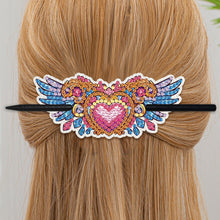 Load image into Gallery viewer, PU Diamond Painting Hairpin Bow Diamond Headware Handmade Hair Sticks for Ladies
