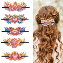 Load image into Gallery viewer, PU Diamond Painting Hairpin Bow Diamond Headware Handmade Hair Sticks for Ladies
