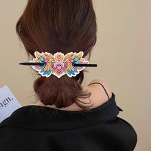 Load image into Gallery viewer, PU Diamond Painting Hairpin Bow Diamond Headware Handmade Hair Sticks for Ladies
