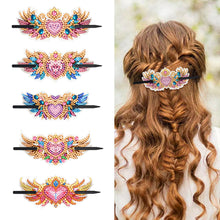 Load image into Gallery viewer, PU Diamond Painting Hairpin Bow Diamond Headware Handmade Hair Sticks for Ladies
