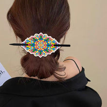 Load image into Gallery viewer, PU Diamond Painting Hairpin Bow Diamond Headware Handmade Hair Sticks for Ladies
