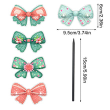 Load image into Gallery viewer, PU Diamond Painting Hairpin Bow Diamond Headware Handmade Hair Sticks for Ladies
