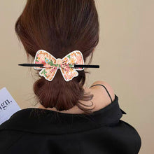 Load image into Gallery viewer, PU Diamond Painting Hairpin Bow Diamond Headware Handmade Hair Sticks for Ladies
