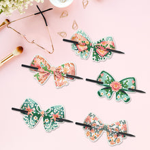 Load image into Gallery viewer, PU Diamond Painting Hairpin Bow Diamond Headware Handmade Hair Sticks for Ladies
