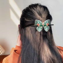 Load image into Gallery viewer, PU Diamond Painting Hairpin Bow Diamond Headware Handmade Hair Sticks for Ladies
