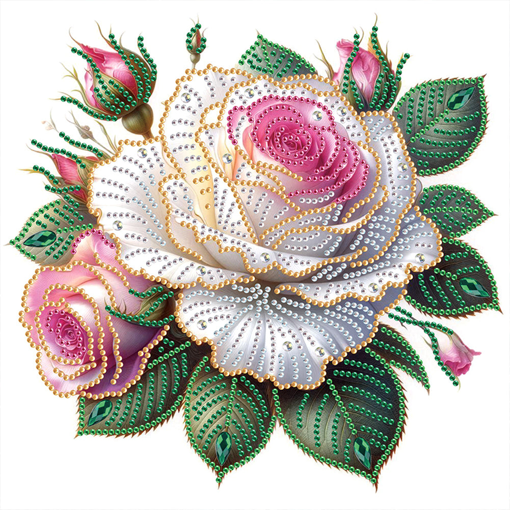 Diamond Painting - Partial Special Shaped - Flower (30*30CM)