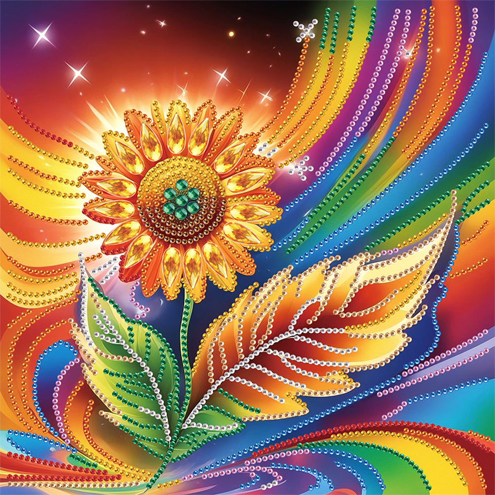 Diamond Painting - Partial Special Shaped - Flower (30*30CM)