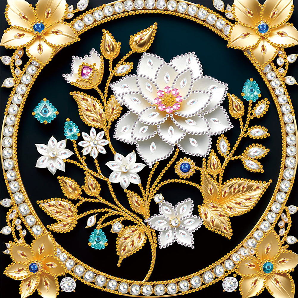 Diamond Painting - Partial Special Shaped - Flower (30*30CM)