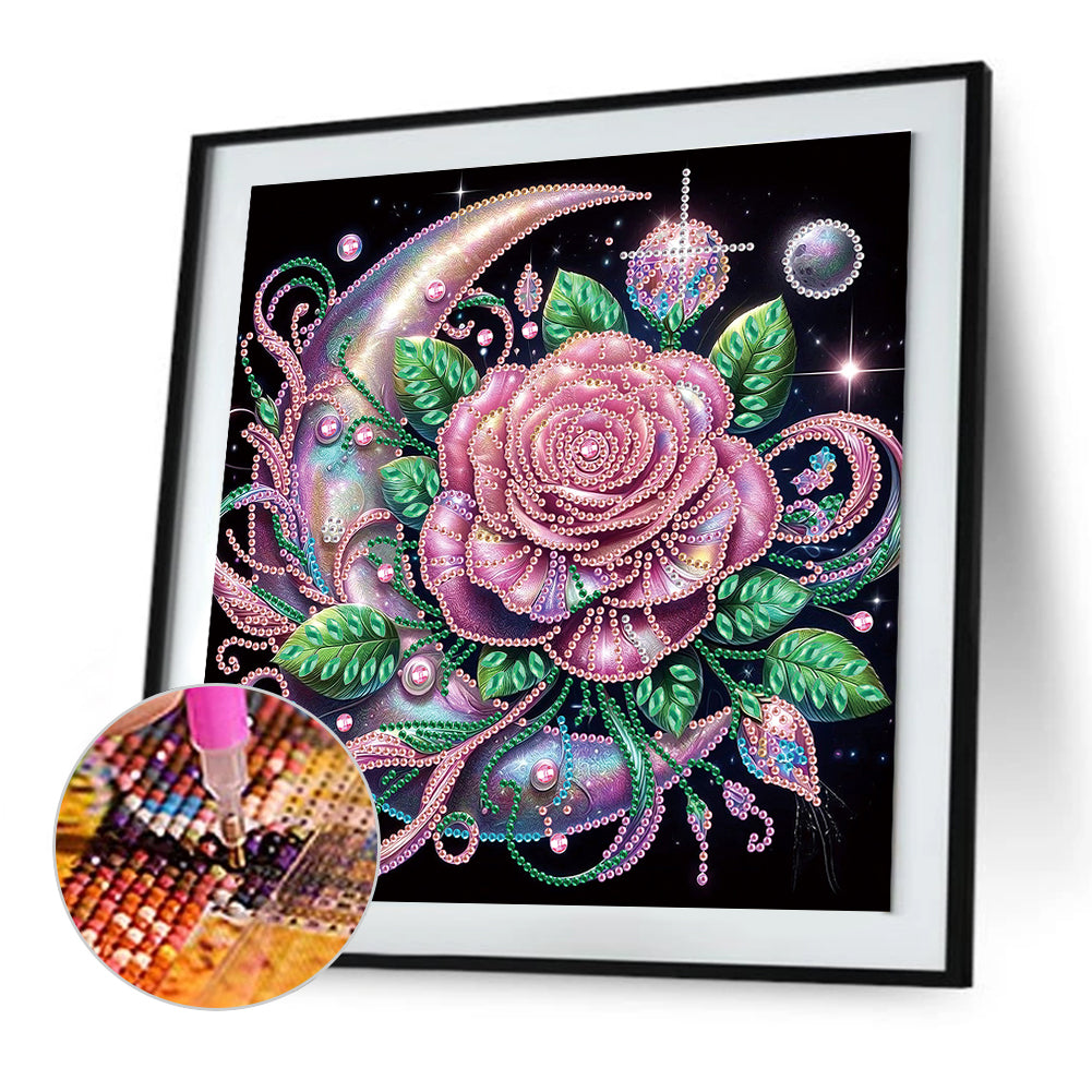 Diamond Painting - Partial Special Shaped - Flower (30*30CM)
