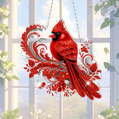 Acrylic Special Shape Village Diamond Painting Ornaments for Garden Window Decor