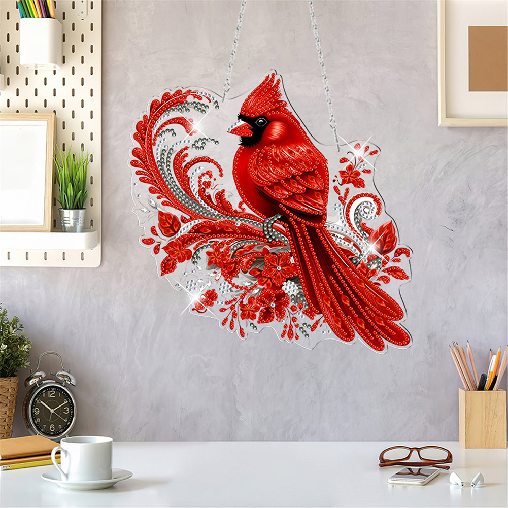 Acrylic Special Shape Village Diamond Painting Ornaments for Garden Window Decor