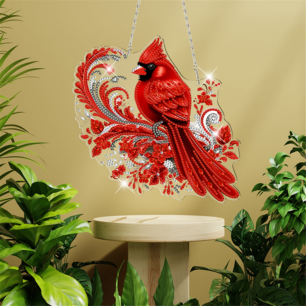 Acrylic Special Shape Village Diamond Painting Ornaments for Garden Window Decor