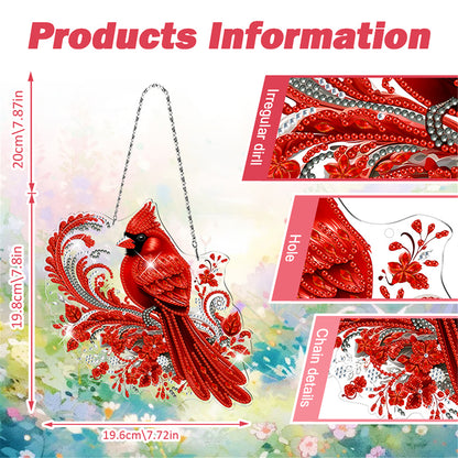 Acrylic Special Shape Village Diamond Painting Ornaments for Garden Window Decor