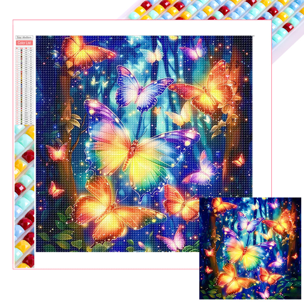 Diamond Painting - Full Square - Butterfly (30*30CM)