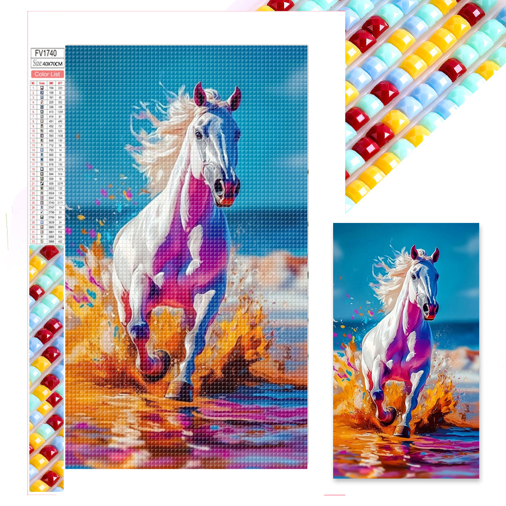 Diamond Painting - Full Square - Running Horse (40*70CM)