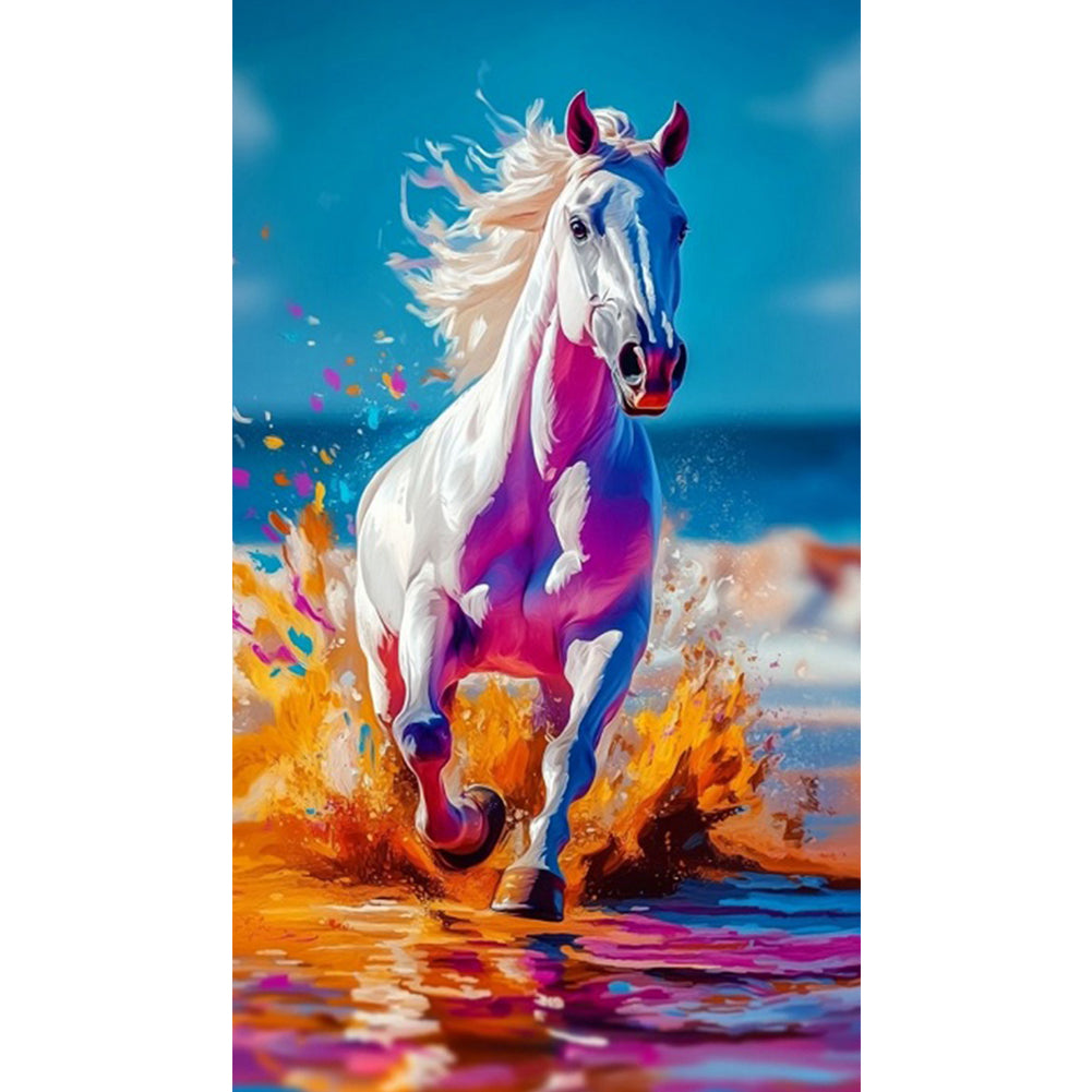 Diamond Painting - Full Square - Running Horse (40*70CM)