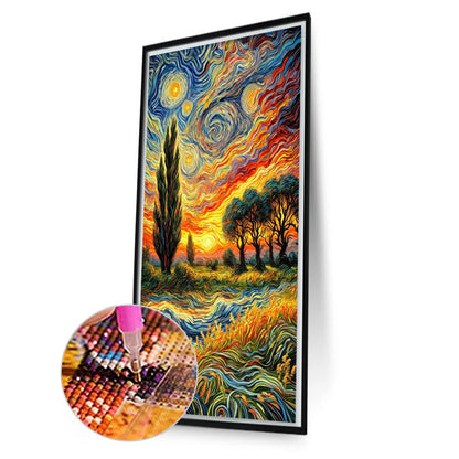 AB Diamond Painting - Full Round - Van Gogh Wheat Field (40*70CM)