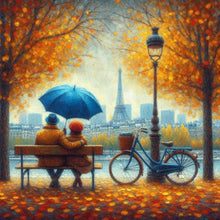 Load image into Gallery viewer, Diamond Painting - Full Round - Romantic Couple And Autumn Leaves (40*40CM)
