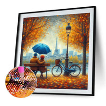 Load image into Gallery viewer, Diamond Painting - Full Round - Romantic Couple And Autumn Leaves (40*40CM)
