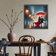 Load image into Gallery viewer, Diamond Painting - Full Round - Romantic Couple And Eiffel Tower (40*40CM)
