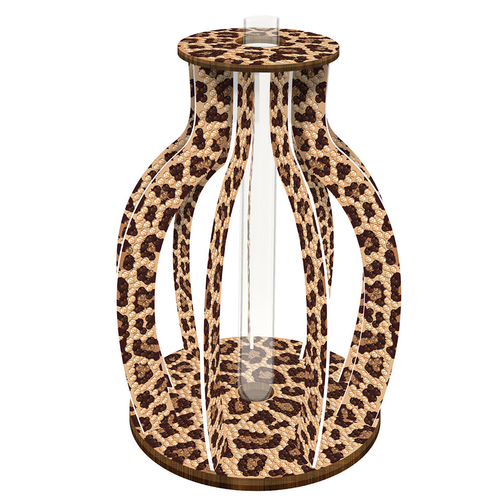 Wooden Beautiful Pattern Diamond Mosaic Rhinestones Vase 5D DIY Diamond Art Vase