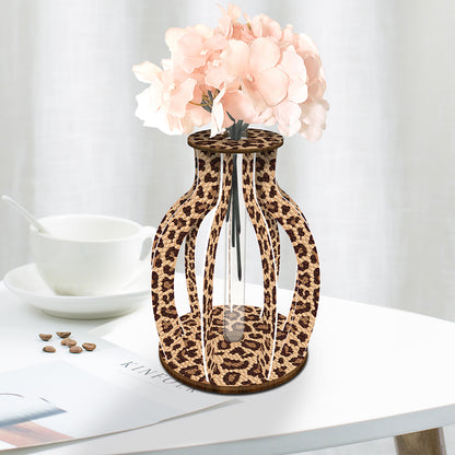 Wooden Beautiful Pattern Diamond Mosaic Rhinestones Vase 5D DIY Diamond Art Vase