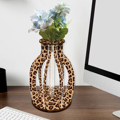 Wooden Beautiful Pattern Diamond Mosaic Rhinestones Vase 5D DIY Diamond Art Vase