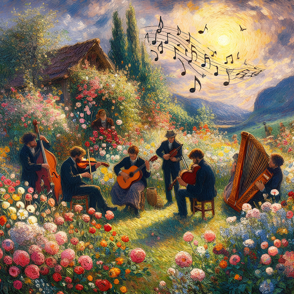 Diamond Painting - Full Round - Concert In The Garden (50*50CM)