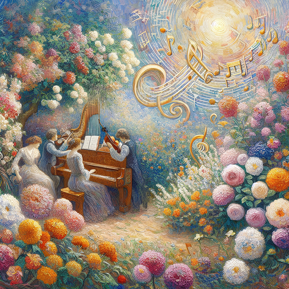 Diamond Painting - Full Round - Concert In The Garden (50*50CM)