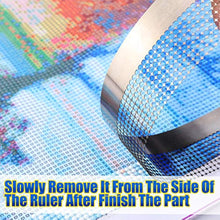 Load image into Gallery viewer, 3Pcs Stainless Steel Diamond Painting Ruler 400 800 1020/216 400 800 Blank Grids
