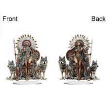 Load image into Gallery viewer, Acrylic Special Shaped Indians Diamond Painting Tabletop Ornaments Kit for Home
