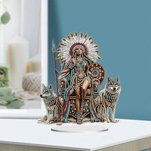Load image into Gallery viewer, Acrylic Special Shaped Indians Diamond Painting Tabletop Ornaments Kit for Home
