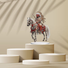 Load image into Gallery viewer, Acrylic Special Shaped Indians Diamond Painting Tabletop Ornaments Kit for Home
