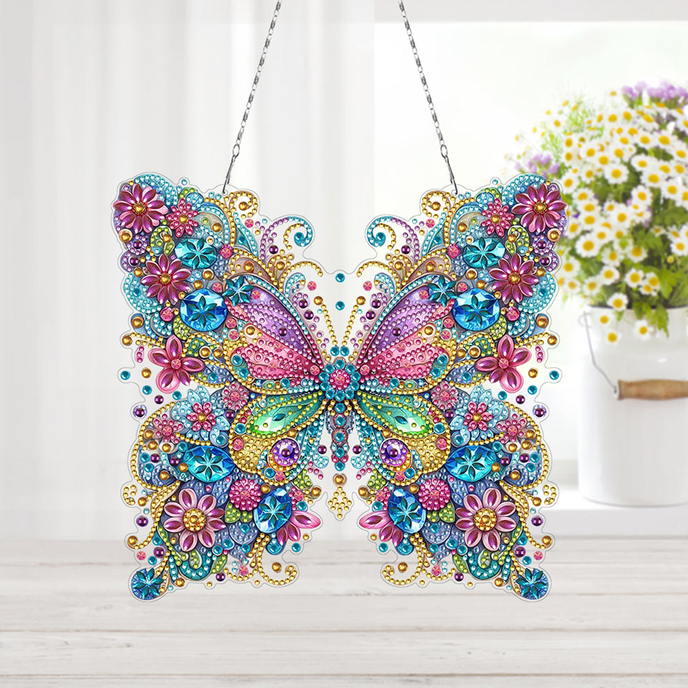 Beautiful Pattern Diamond Art Hanging Pendant DIY Diamond Painting Hanging Decor