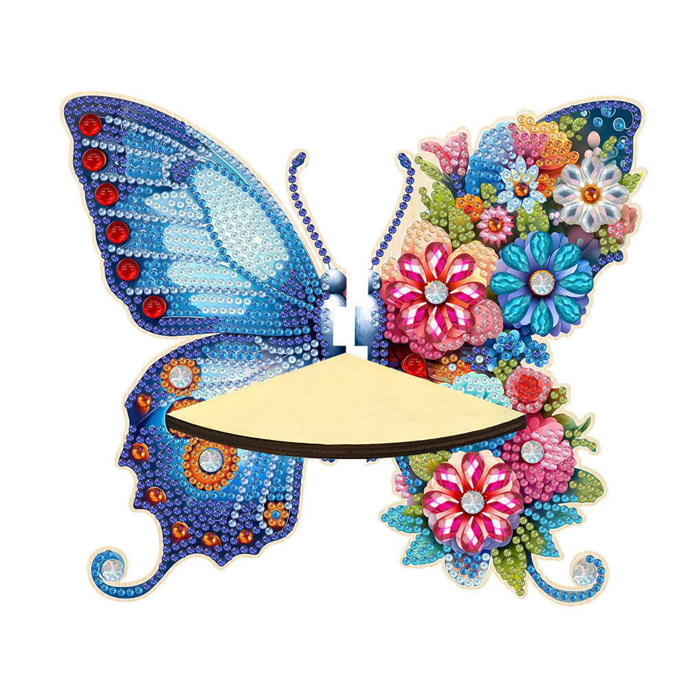 Beautiful Pattern 5D DIY Diamond Painting Art Corner Shelf for Kitchen Bedroom