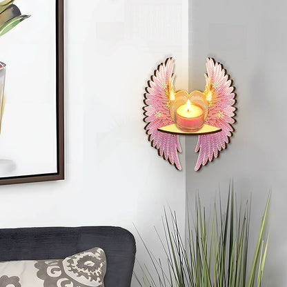 Beautiful Pattern 5D DIY Diamond Painting Art Corner Shelf for Kitchen Bedroom