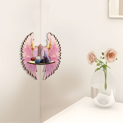 Beautiful Pattern 5D DIY Diamond Painting Art Corner Shelf for Kitchen Bedroom