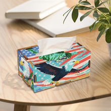 Load image into Gallery viewer, Wooden Colorful Pattern 5D Diamond Painting Tissue Holder Diamond Art Tissue Box
